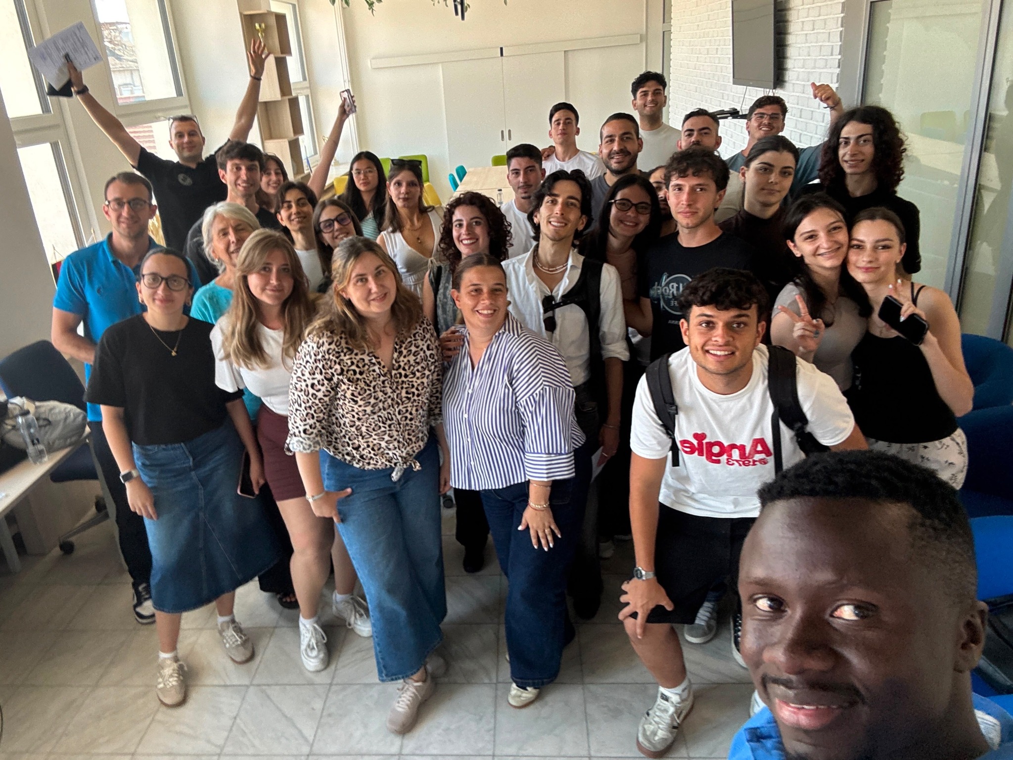 Grupo de participantes en una experiencia internacional